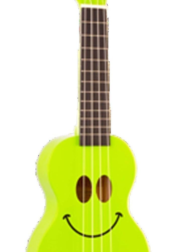 Mahalo U-Smile Series 4 String Soprano Ukulele with Bag, Green - Image 1