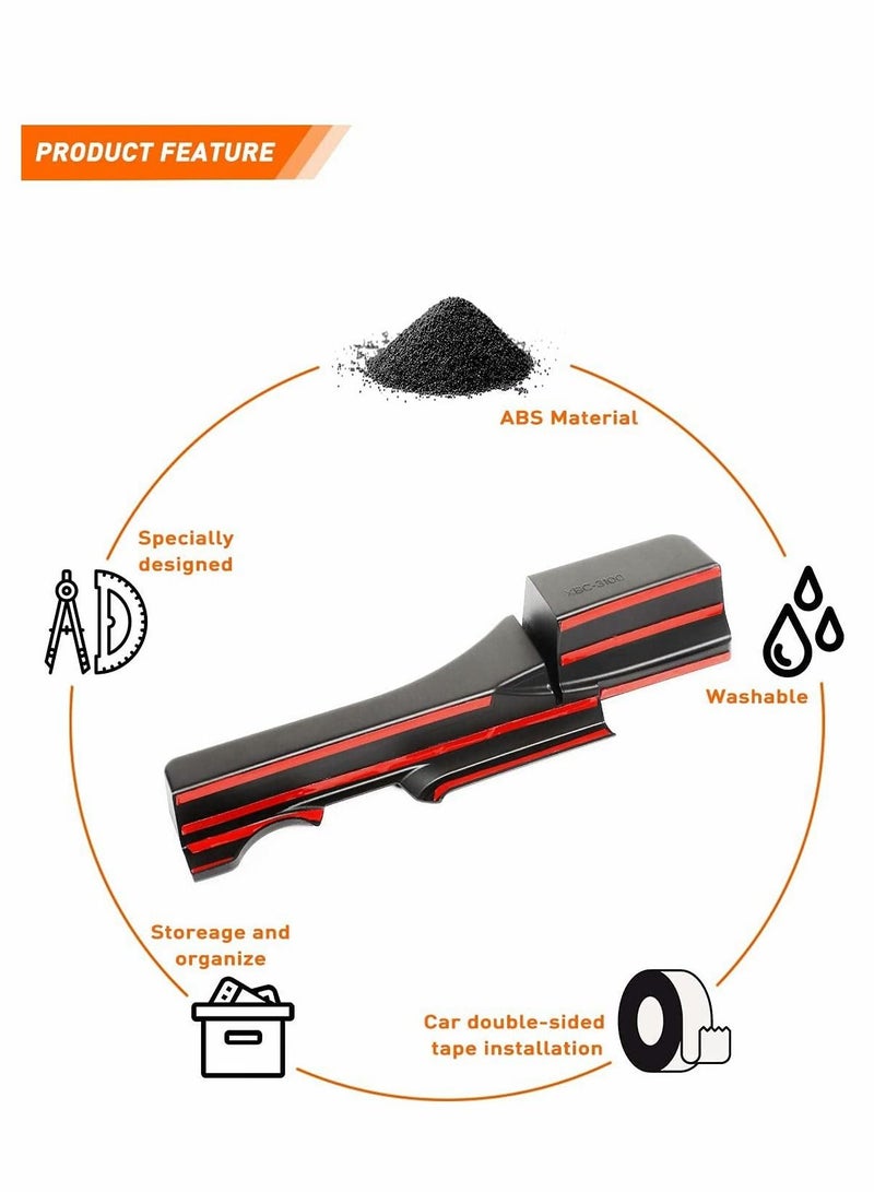 Excefore JK GearTray Gear Shift Console Side Storage Box Passenger Side Organizer Tray for 2011-2018 for Jeep Wrangler JK JKU, Interior Accessories, Black - Image 5