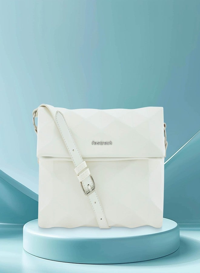 Fastrack Diamond-Dynamic Sling Bag | Faux-Leather Women Handbags| Ladies Purse Handbag | Sling Bag for Casual Carry - Image 2