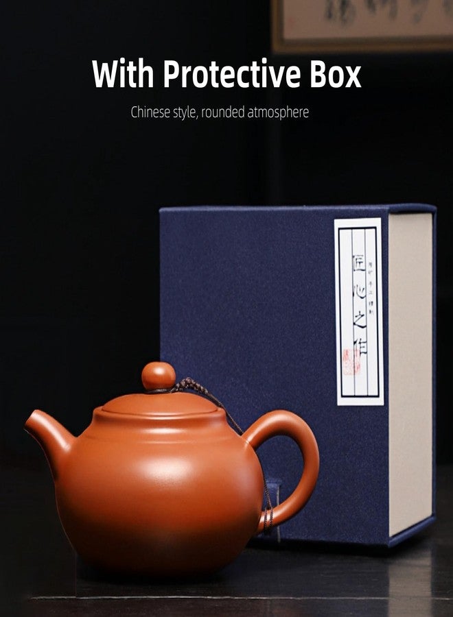 WEOPYCJ Xishi Teapot,Chinese Yixing Small Zisha Tea Pot,Handmade Pottery Mud Kungfu Zini Purple Clay Teapot,Suit Tieguanyin Puer Tea Pot Tea Table Decoration (Zhuni&14.87oz&440ml) - Image 3