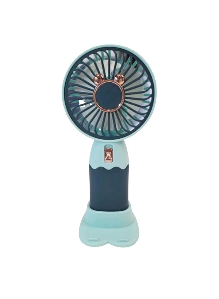 Premium Mini Desktop Fan with Phone Stand – Rechargeable Quiet Cooling Fan for Home or Office - Image 1