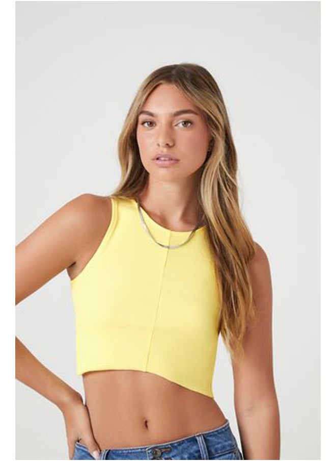 FOREVER 21 - Cropped Rib-Knit Tank Top - Image 1
