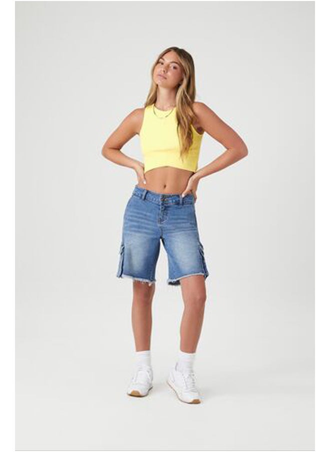FOREVER 21 - Cropped Rib-Knit Tank Top - Image 1