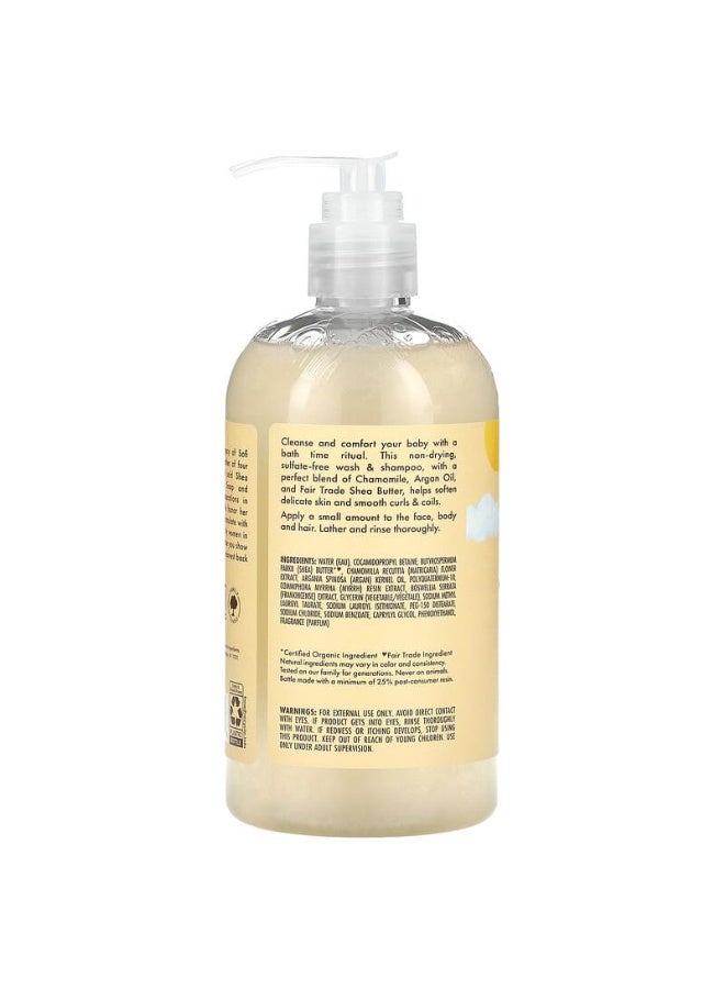 SheaMoisture, Baby Wash & Shampoo, Raw Shea, Chamomile & Argan Oil, 384ML - Image 4