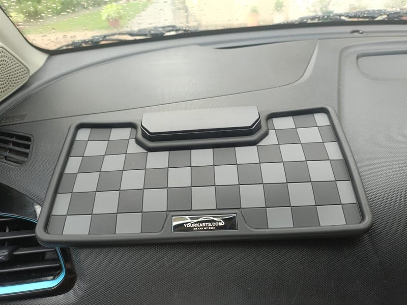 YOURKARTS.COM Car Dashboard Anti-Slip Mat Universal Sticky Rubber Pad Anti Skid Adhesive Holder for Mobile Phones Sunglasses Keys Coins Car Interior Accessories (Design C) - Image 2
