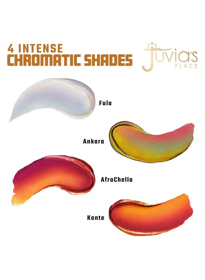 جوفياس بليس ظلال العيون السائلة Duochrome من Juvia's Place Culture - مكياج عيون سائل للحصول على لمعان وبريق، ظلال عيون سائلة لامعة متعددة الألوان، مكياج لامع للعيون، مجموعة مكياج لامعة للنساء (فولا) - Image 2