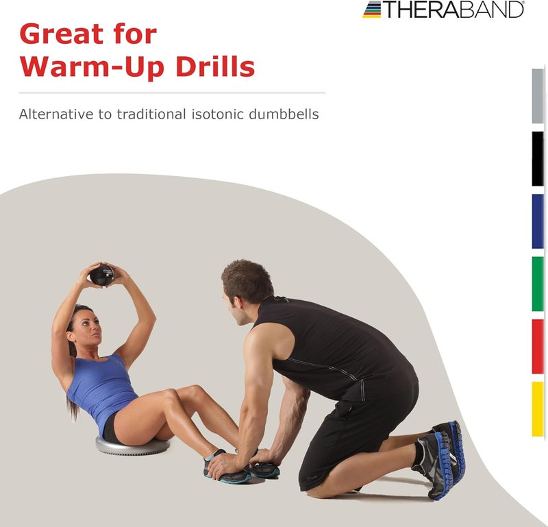 TheraBand Soft Weight, 4.5" Diameter Hand Held Ball Shaped Isotonic Weight for Strength Training and Rehab Exercises - Image 5