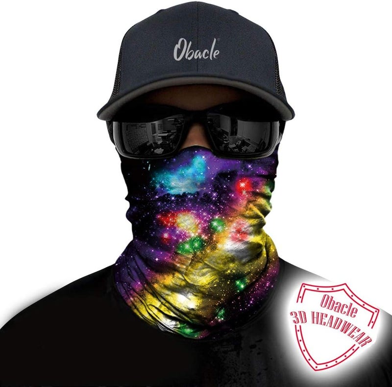 Obacle Seamless Bandana Rave Face Mask Women Men for Dust Wind Sun Protection - Image 2