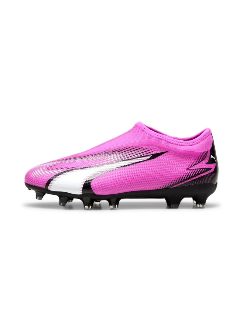 PUMA ULTRA MATCH FG/AG Kids Unisex Pink Laceless Football Boots  - Image 1