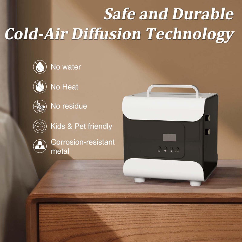 Lacidoll Whole House HVAC Scent Diffuser - 5000 Sq Ft Coverage, Wi-Fi & Bluetooth App Control, 1000ML Hotel Collection, Waterless Cold Air Diffuser for Large Rooms & Commercial Use, Metal Design - Image 3