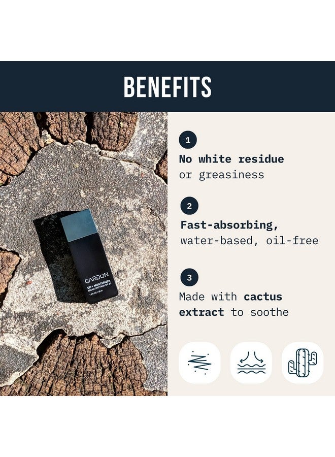 Cardon Spf 30 Sunscreen Daily Face Moisturizer Cream For Men Korean Sunscreen Uv Protect Antiaging And Wrinkles Men'S Facial Skincare Vitamin Cactus Extract (1 Bottle 35Ml) - Image 4