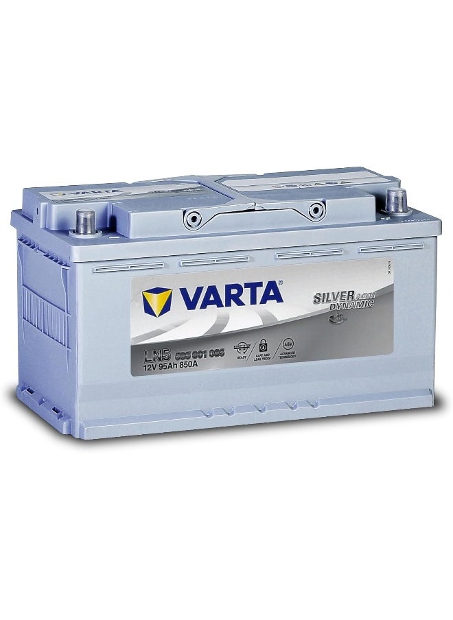 VARTA Varta G-14 Silver Dynamic AGM 95 Ah 12V 850A Car Battery  - Image 1