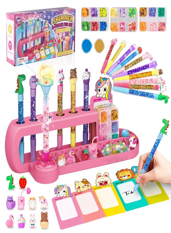 Subao 70+ pcs DIY Pens Making Kit, Glitter Gel Pen Creator Studio Craft - Image 1