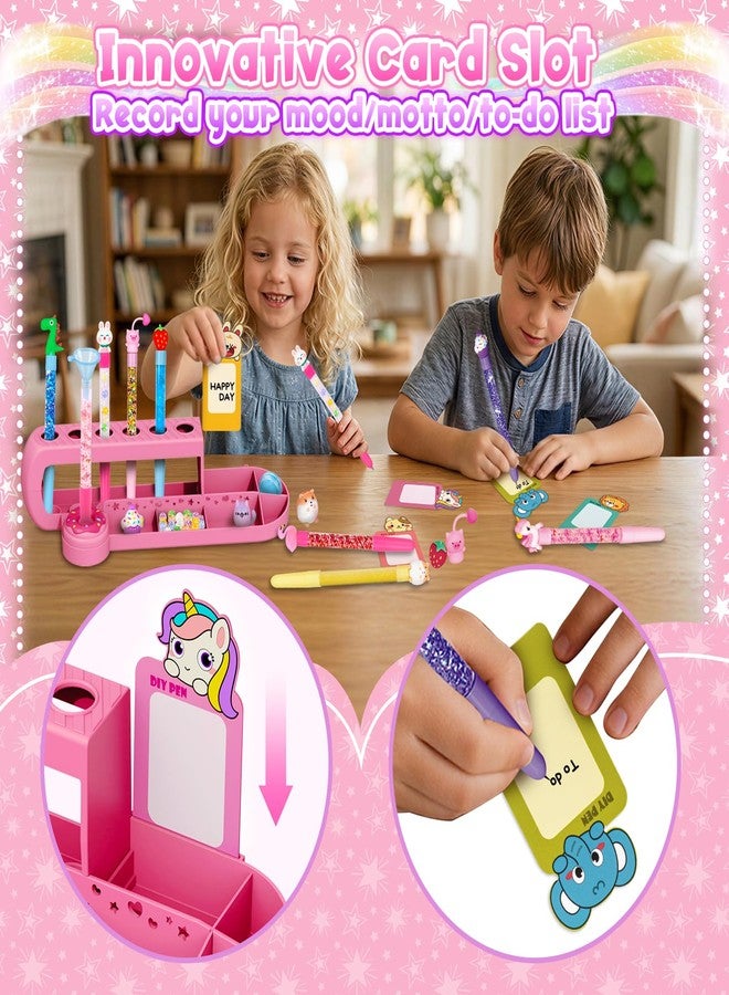 Subao 70+ pcs DIY Pens Making Kit, Glitter Gel Pen Creator Studio Craft - Image 2