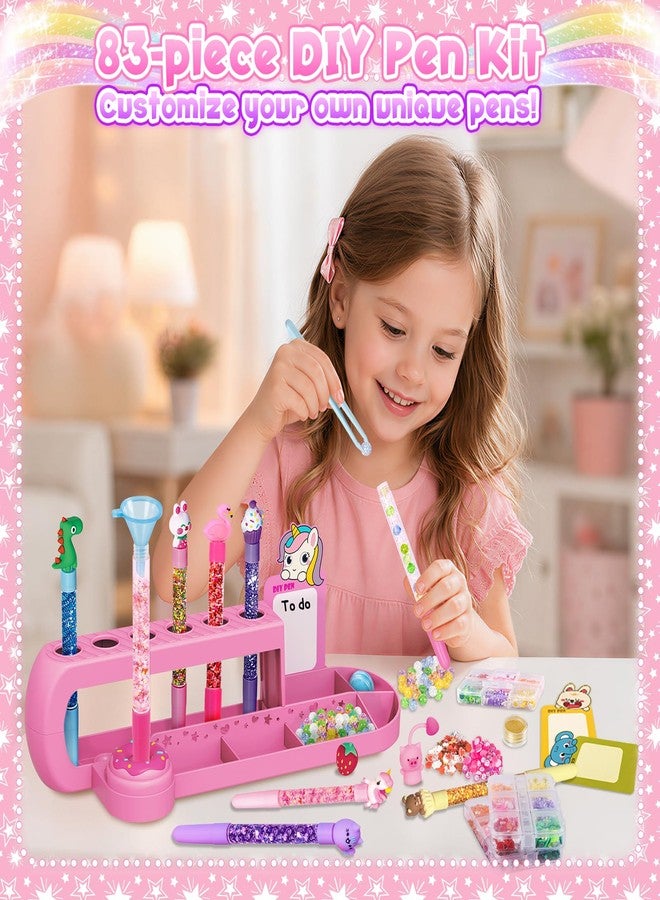 Subao 70+ pcs DIY Pens Making Kit, Glitter Gel Pen Creator Studio Craft - Image 4