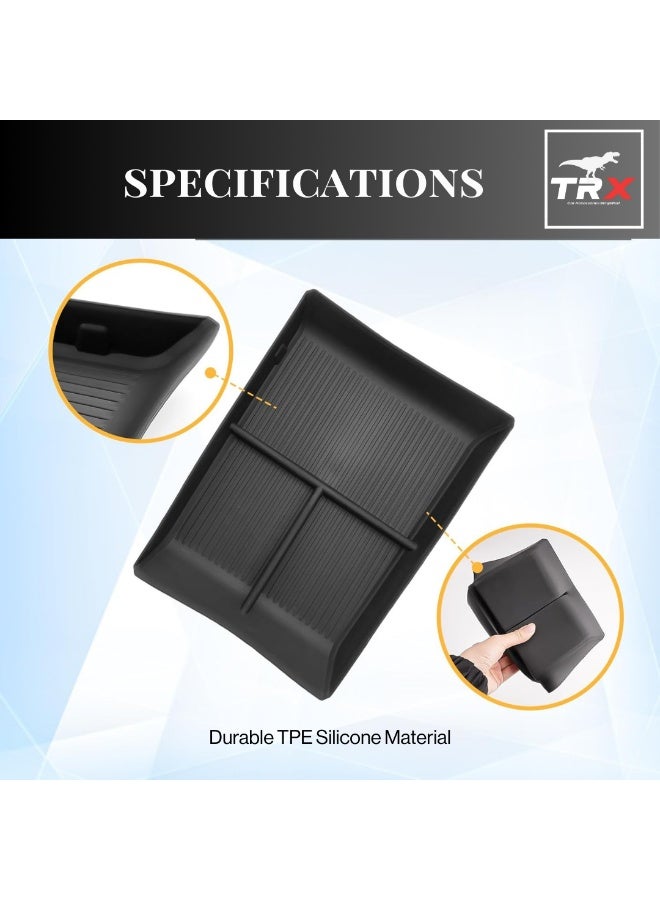  تي ار اكس اوتو منظم وحدة التحكم المركزية المصنوع من السيليكون TRX AUTO TPE لسيارة Jetour T2 (2022-2025) | منظم بمقاس مخصص مع بطانة مانعة للانزلاق | حاوية صينية وحدة التحكم في التروس | ملحقات داخلية مناسبة لسيارة Jetour T2 - Image 5