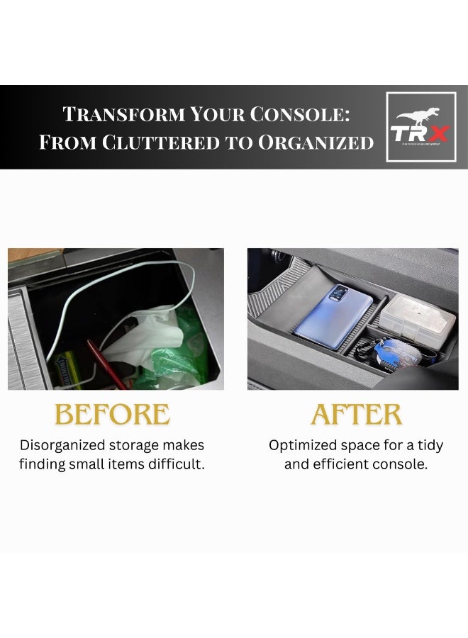  تي ار اكس اوتو منظم وحدة التحكم المركزية المصنوع من السيليكون TRX AUTO TPE لسيارة Jetour T2 (2022-2025) | منظم بمقاس مخصص مع بطانة مانعة للانزلاق | حاوية صينية وحدة التحكم في التروس | ملحقات داخلية مناسبة لسيارة Jetour T2 - Image 3