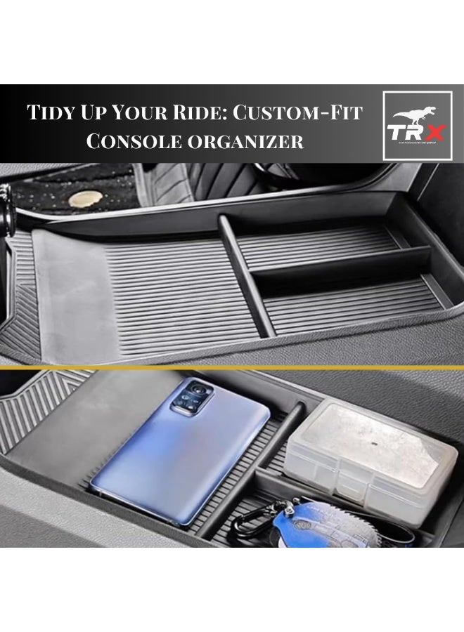  تي ار اكس اوتو منظم وحدة التحكم المركزية المصنوع من السيليكون TRX AUTO TPE لسيارة Jetour T2 (2022-2025) | منظم بمقاس مخصص مع بطانة مانعة للانزلاق | حاوية صينية وحدة التحكم في التروس | ملحقات داخلية مناسبة لسيارة Jetour T2 - Image 2