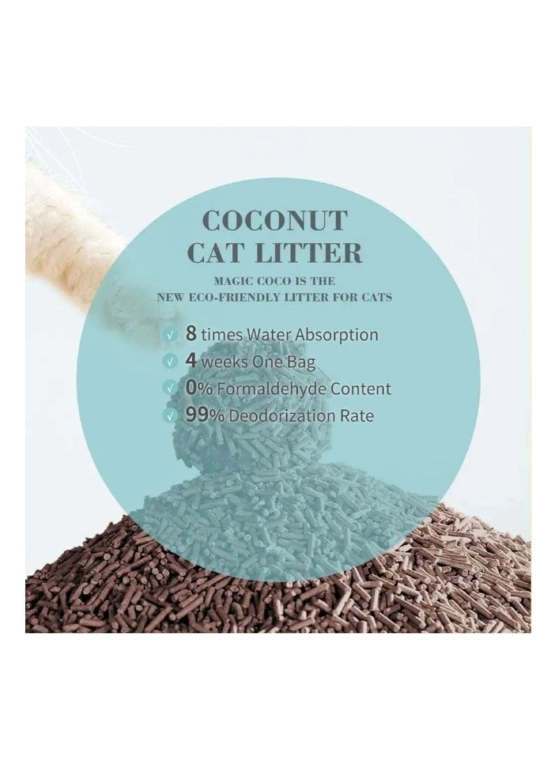 بايولاين رمل القطط ماجيك كوكو بجوز الهند – 6 لتر - Image 2