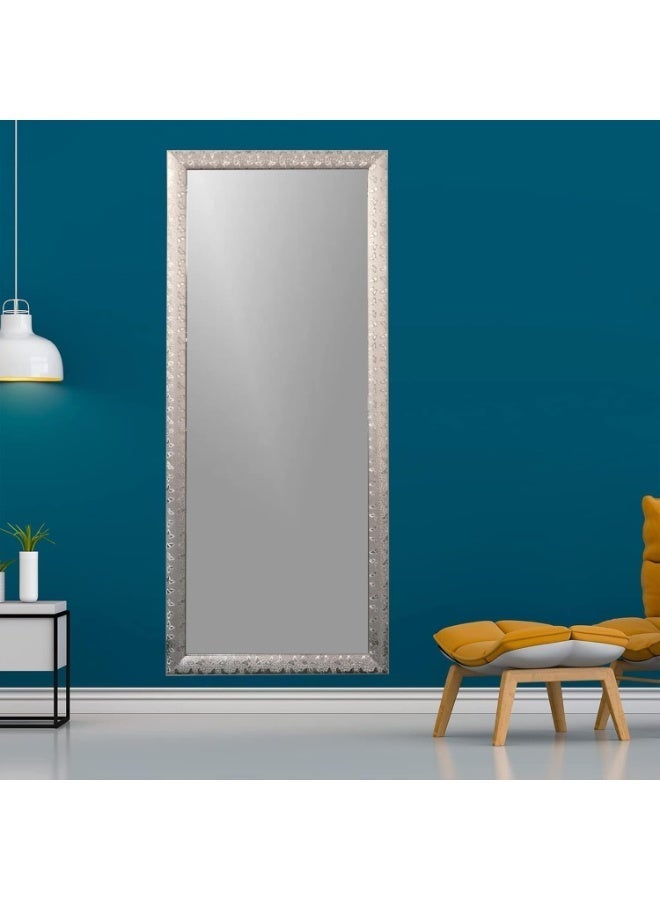 Lumina Full Length Mirror 171 × 71 cm – Silver Frame Wall Mounted or Leaning Floor Mirror, Full Body Dressing Mirror for Bedroom, Closet, Hallway & Living Room - Image 5