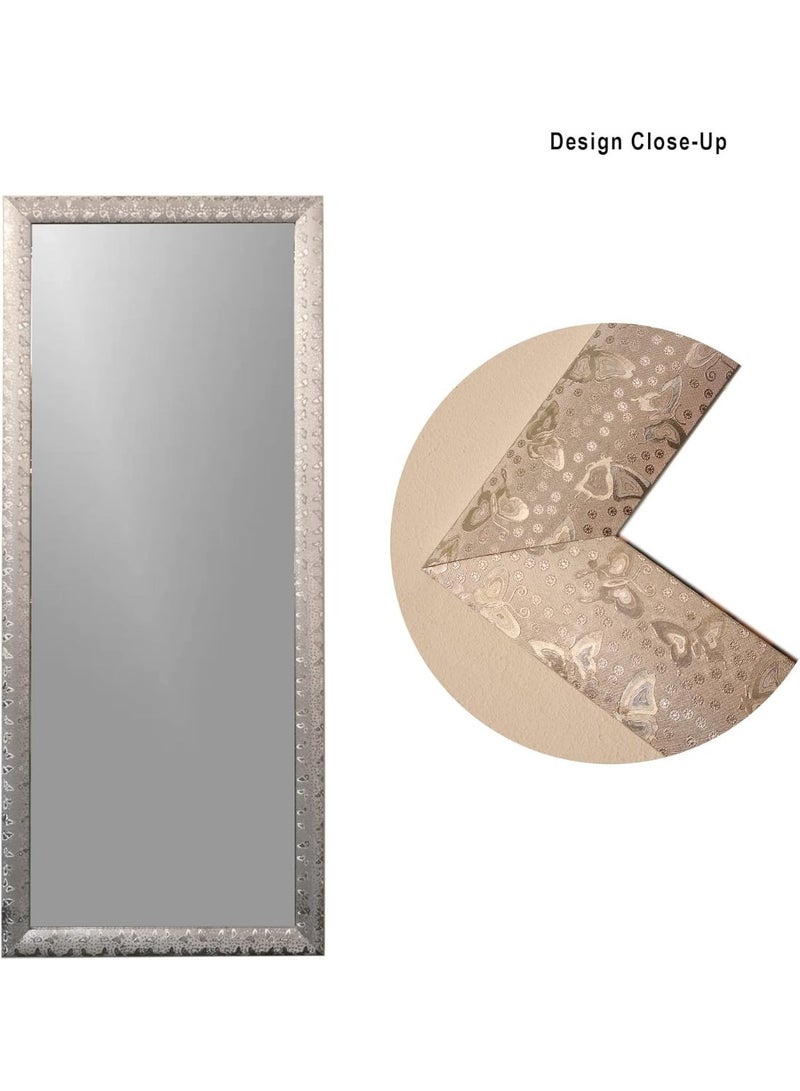 Lumina Full Length Mirror 171 × 71 cm – Silver Frame Wall Mounted or Leaning Floor Mirror, Full Body Dressing Mirror for Bedroom, Closet, Hallway & Living Room - Image 3