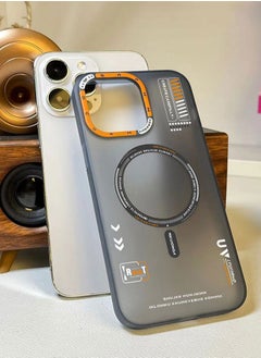 Color Fans Magnetic Case for iPhone 15 Pro Compatible with MagSafe Slim Protective Translucent Matte Phone Cover Matte Grey  - Image 5
