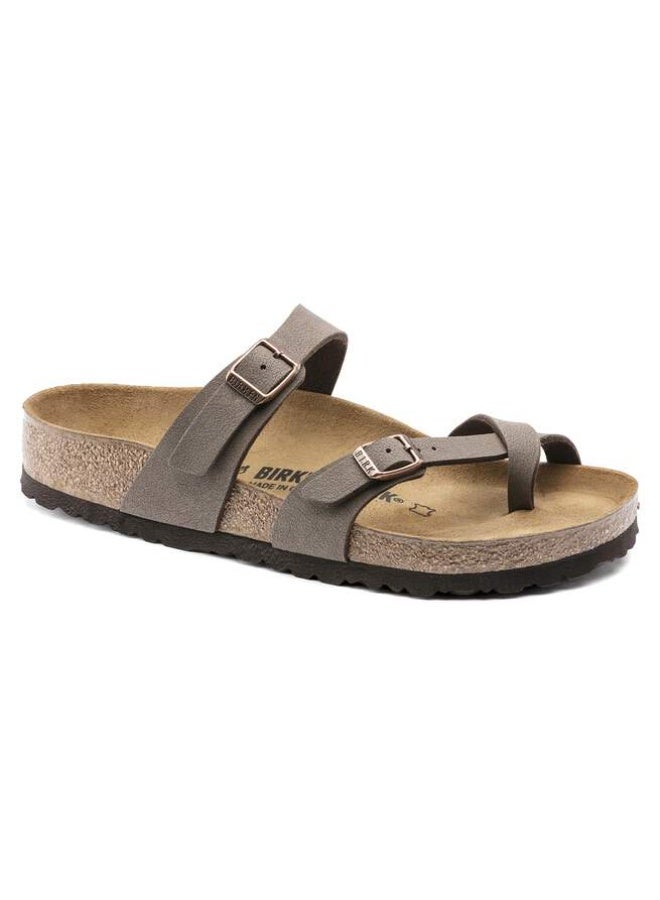 BIRKENSTOCK Mayari Comfortable Cork Footbed Sandals - Mocha Brown, Adjustable Straps for All-Day Wear - Image 1