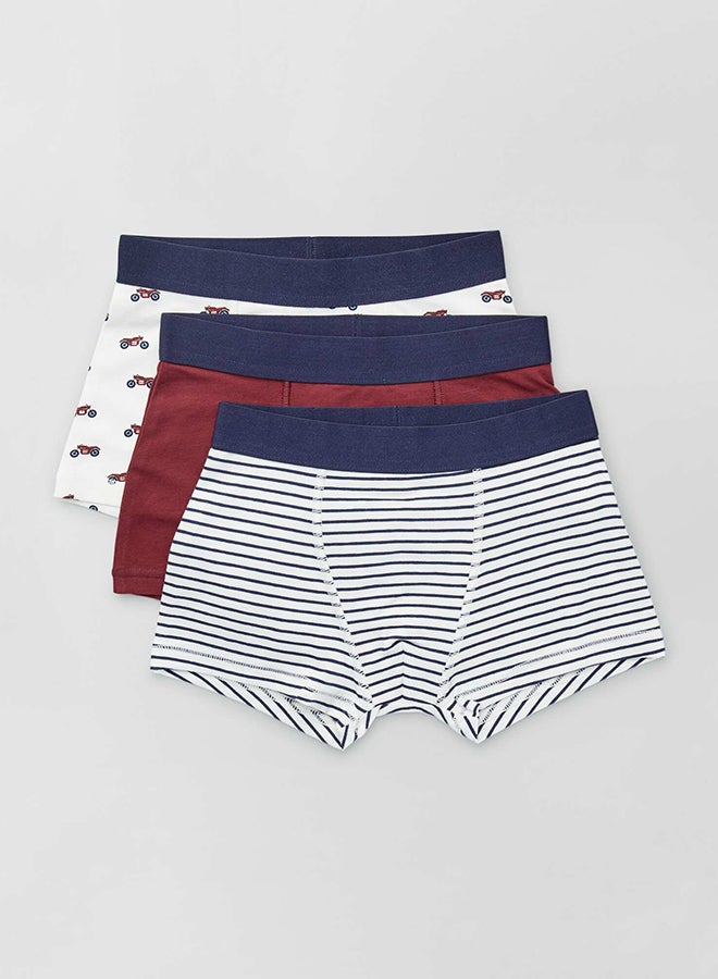 Kiabi Boy Pack Of 3 Pairs Of Printed Boxer Shorts  - Image 1