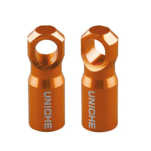 UNICHE Bike Presta Valve Cap with Valve Core Removing Function, Fits Presta French Valves on MTB, Road Bikes, Gravel Bikes (Orange) - Image 1