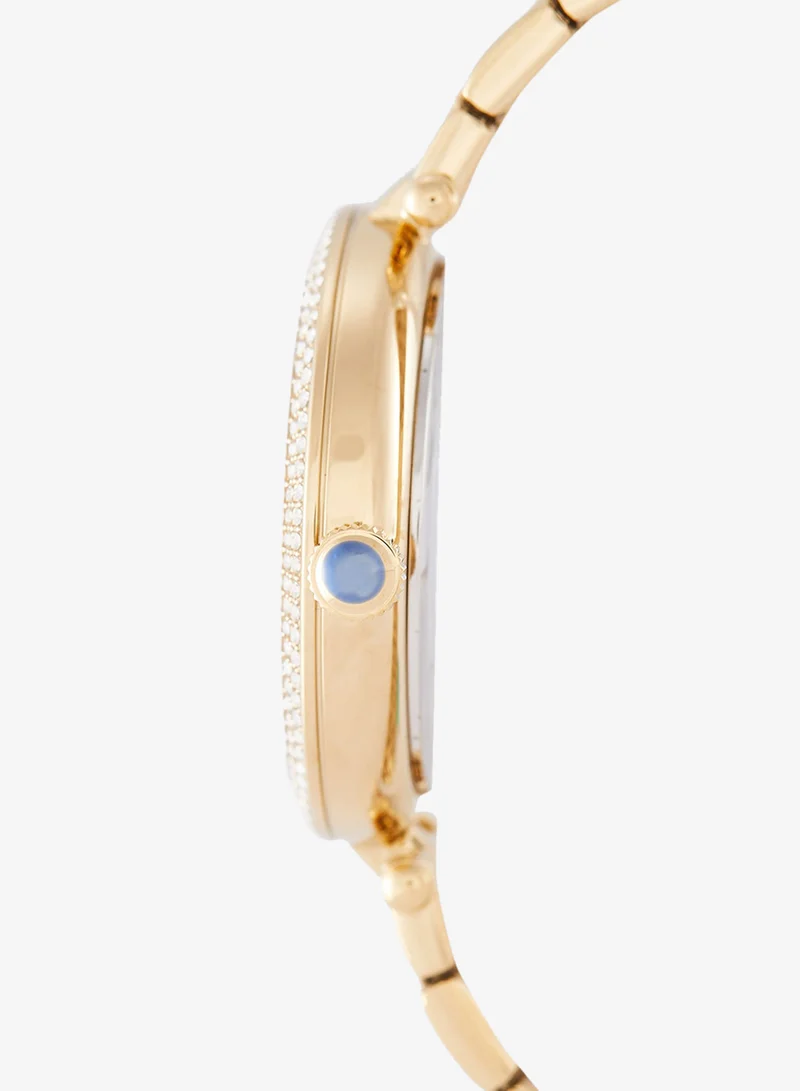 Tommy Hilfiger  3-Hand Womens Quartz Movement Watch With Gold-Tone Stainless Steel Bracelet - 1782718 for Women | Best Price UAE