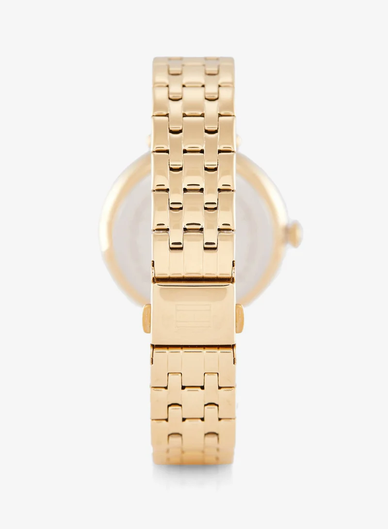 Tommy Hilfiger  3-Hand Womens Quartz Movement Watch With Gold-Tone Stainless Steel Bracelet - 1782718 for Women | Best Price UAE