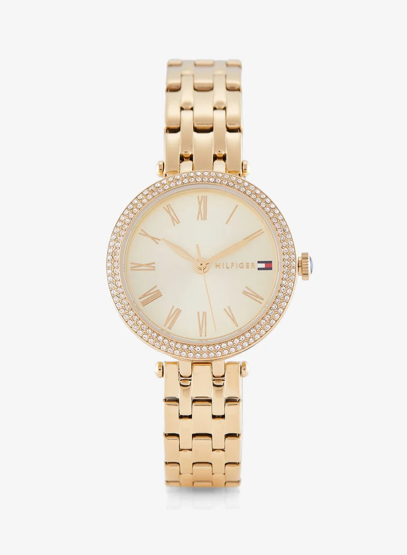 3-Hand Womens Quartz Movement Watch With Gold-Tone Stainless Steel Bracelet - 1782718