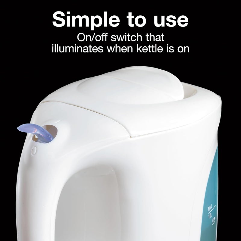 Proctor Silex Hamilton Beach K2070Y 1 Liter Electric Kettle - White - Image 5