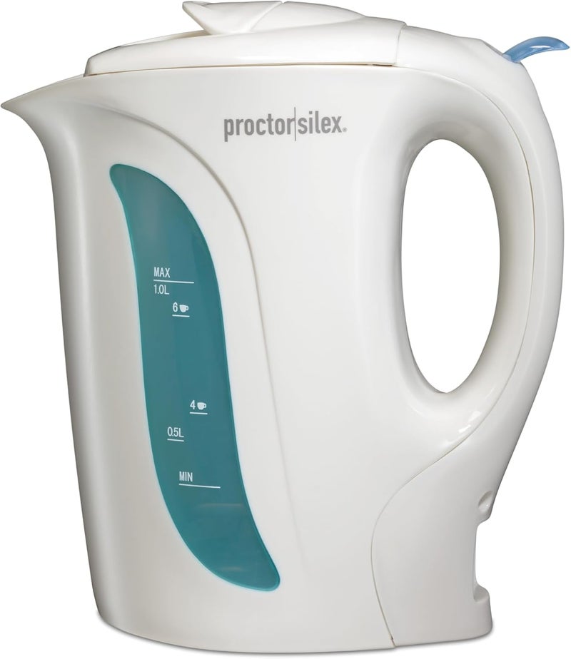 Proctor Silex Hamilton Beach K2070Y 1 Liter Electric Kettle - White - Image 1