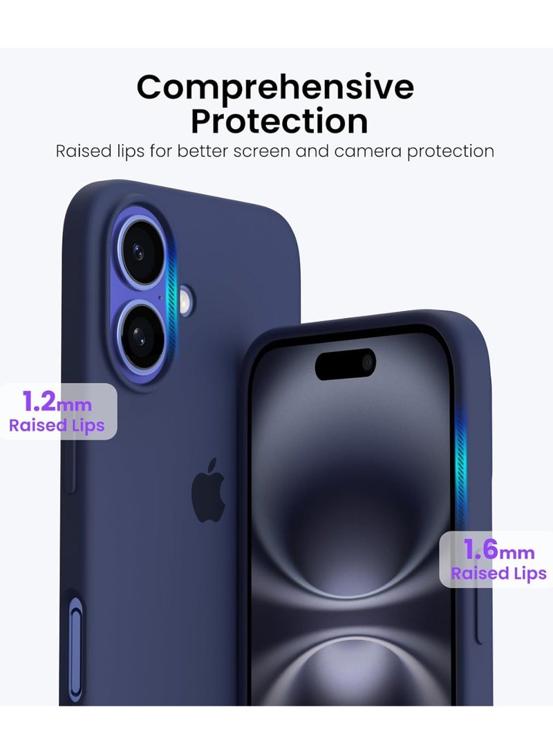 حافظة آيفون 17 من السيليكون الناعم السائل لهاتف آيفون 17 مع بطانة داخلية من الألياف الدقيقة حافظة هاتف واقية مضادة للصدمات لهاتف آيفون 17 6.3 بوصة - Image 2