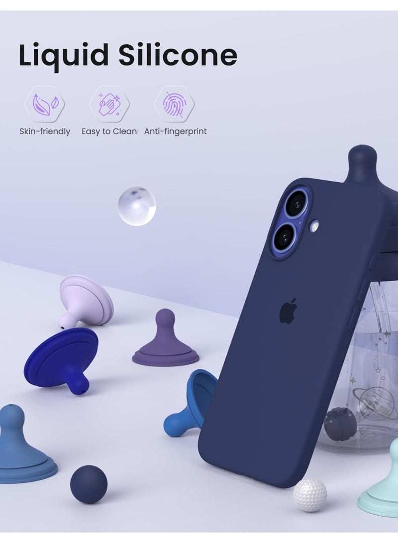 حافظة آيفون 17 من السيليكون الناعم السائل لهاتف آيفون 17 مع بطانة داخلية من الألياف الدقيقة حافظة هاتف واقية مضادة للصدمات لهاتف آيفون 17 6.3 بوصة - Image 5