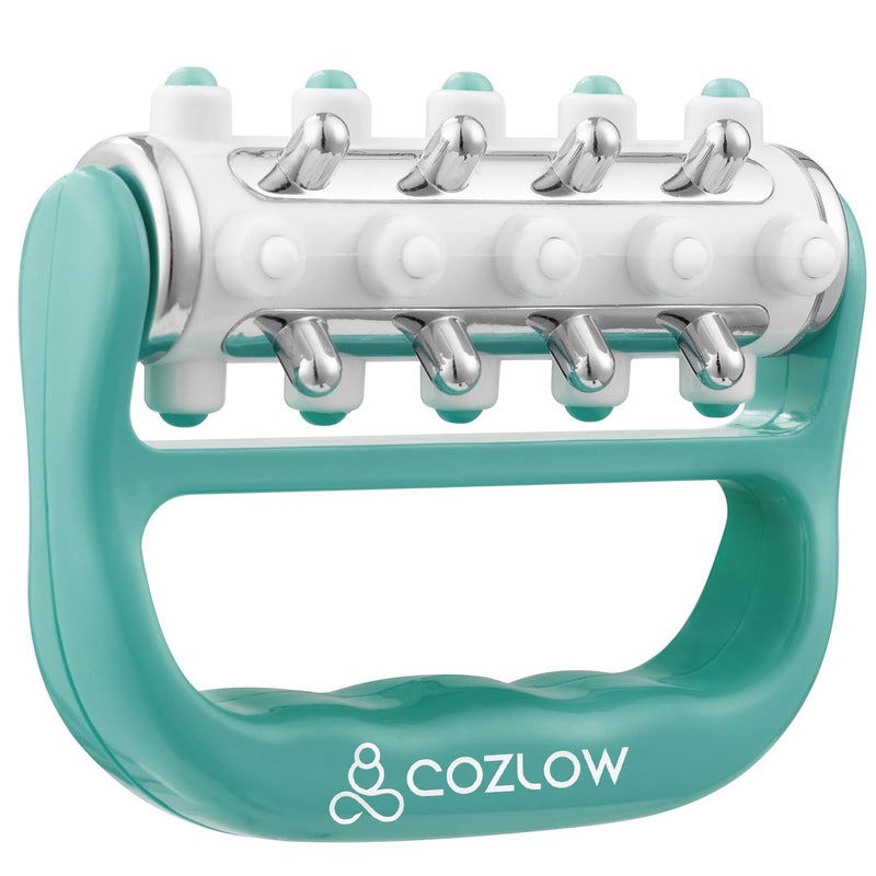 COZLOW MyoRelease Lymphatic Drainage Massager Green Ultimate Fascia Release Scar Tissue Massage Tool Personal Handheld Massage Roller for Shoulder Neck Thigh Leg Back