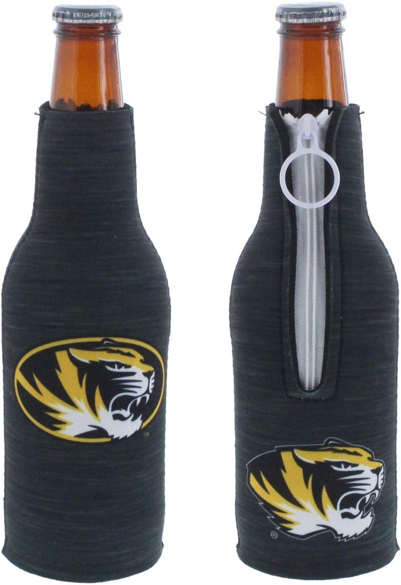 College Team Logo 2-Sided Insulated Neoprene Zipper Bottle Holder Suit Cooler 2-Pack Set