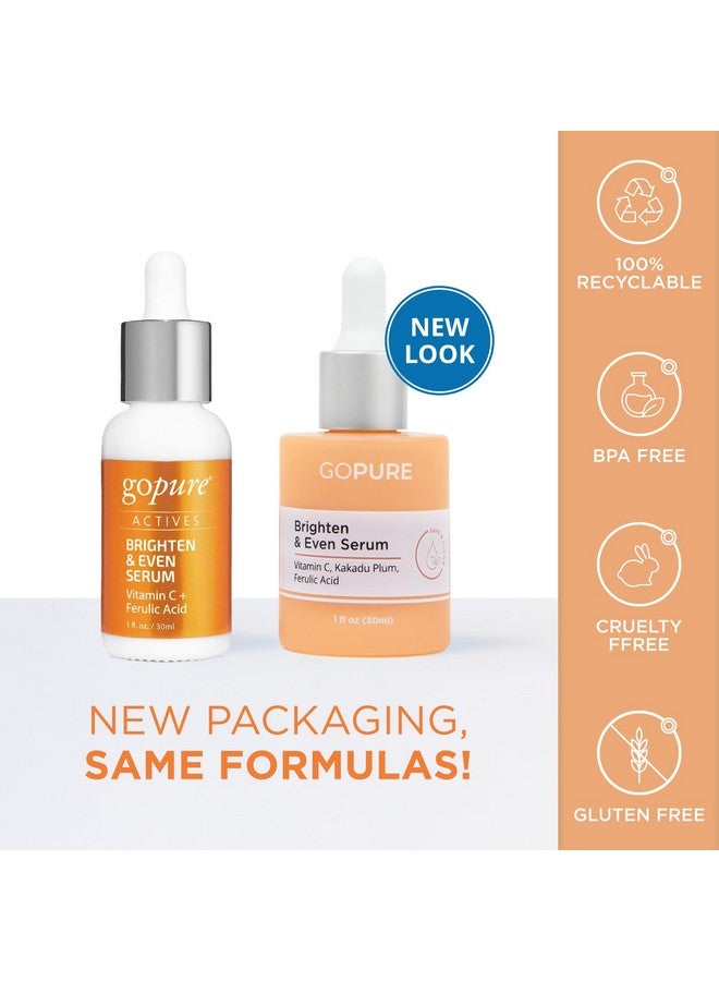 جو بيور مصل تفتيح البشرة بفيتامين C من أكتيفز مع فيتامين C وحمض الفيروليك، فوائد ترطيب الوجه ومكافحة الشيخوخة، يحسن تغير لون البشرة ويقلل البقع الداكنة بشكل واضح، 1 أونصة سائلة - Image 2