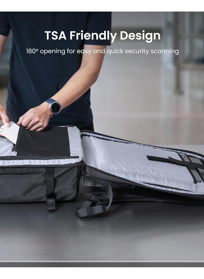 Tomtoc Navigator-T67 38L Military Tactical Travel Backpack – TSA-Friendly Carry-On 17.3 Inch Laptop Rucksack, Molle Survival Bug Out Bag, Water-Resistant Multi-Compartment Hiking Camping Outdoor Backpack - Image 4