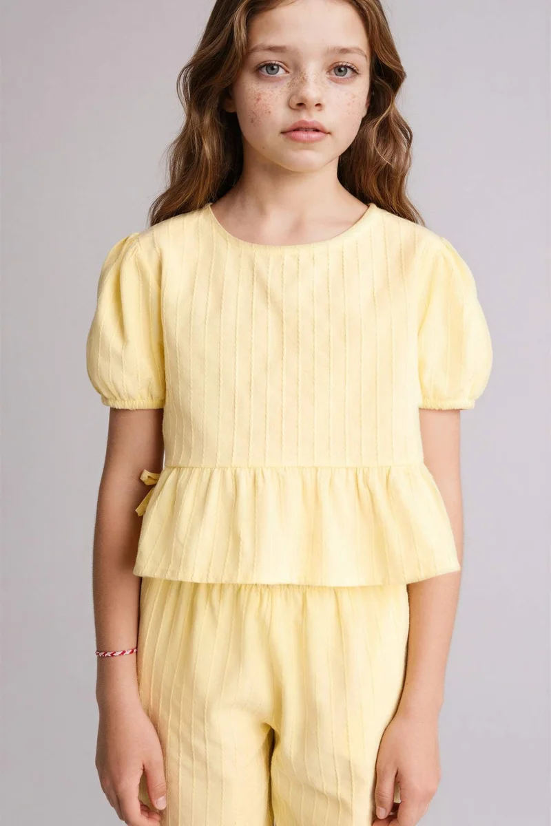 ديفاكتو Girl Regular Fit Short Sleeve Blouse