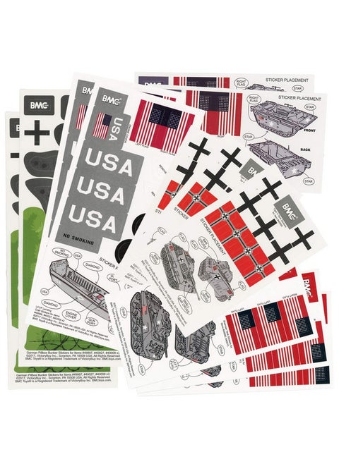 Bmc Ww2 Dday Sticker Sheets Fits 1:32 Tanks Landing Craft & Bunkers