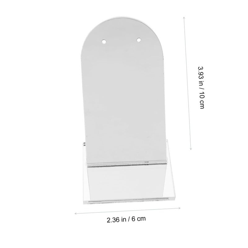 Acrylic Mirror Plate Jewelry Display Stand For Earrings Rings Necklaces - Image 3