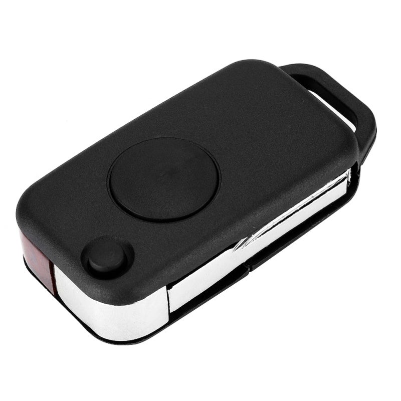 Flip Key Fob Case Plastic 1 Button Replacement - Anti-Rust Durable Shell for Mercedes-Benz Class 1984-2004 - Image 2