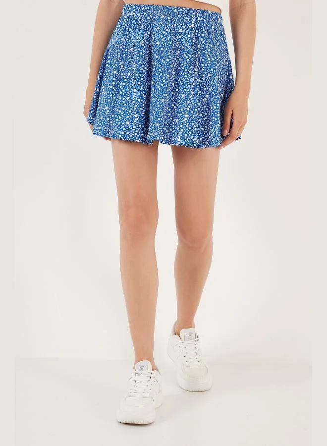 ليلا تنورة شورت نسائية قصيرة بخصر مطاطي بتصميم ليلا عبوة من قطعتين