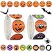 Byhoo Halloween Stickers for Kids 1000 Pcs Byhoo Halloween Pumpkin Bat Spider Stickers Roll 16 Vibrant Colors and Designs Round Seal Label Stickers Envelope Seals Paster for Halloween Party Decorations - Image 3