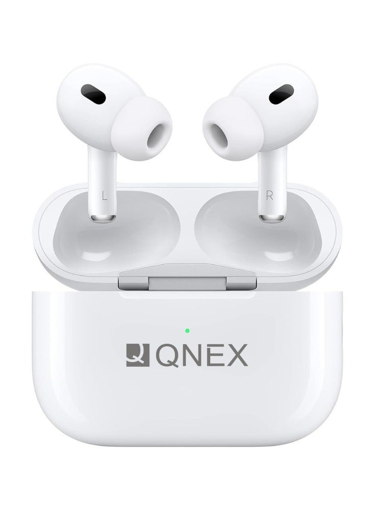 QNEX QX-Z10 Air TWS Wireless Earphones AirPods Earbuds – Bluetooth 5.1, Charging Case, Anti-Fingerprint Silicone Cover - Image 2