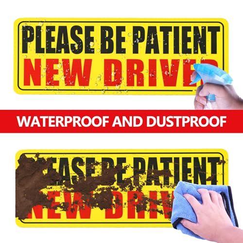 JUSTTOP New Driver Magnet for Car, Please Be Patient Student Driver, 3Pcs New Driver Magnet Safety Warning Magnetic Reflective Rookie Driver Bumper Sticker,Car Exterior Accessories - Image 5