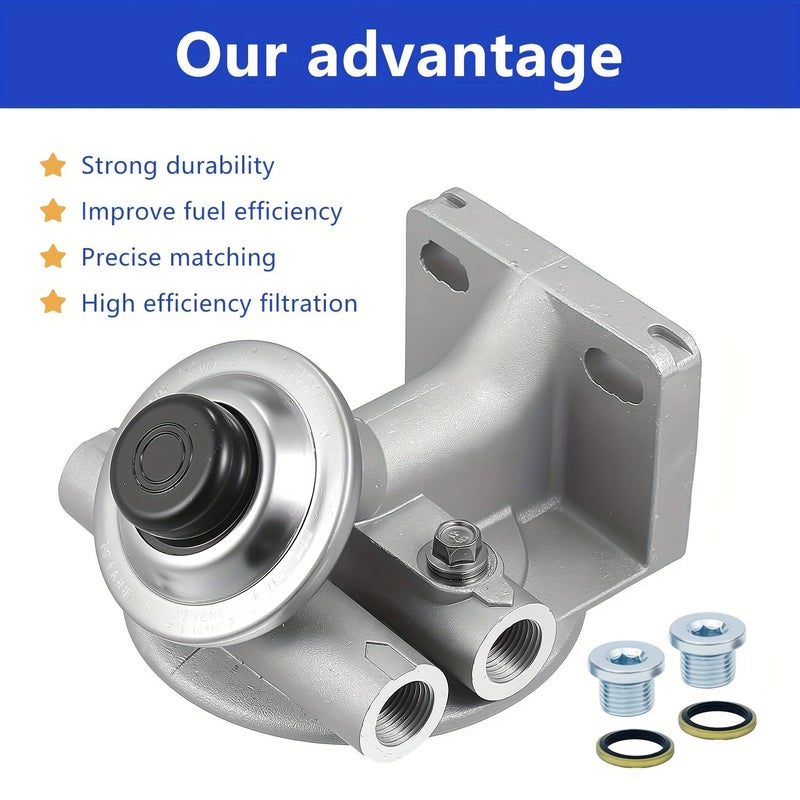 3 8 Inch NPT Diesel Fuel Filter Mounting Base Hand Priming Pump Mounting Base Model Z140 HLCZB005 - Image 5