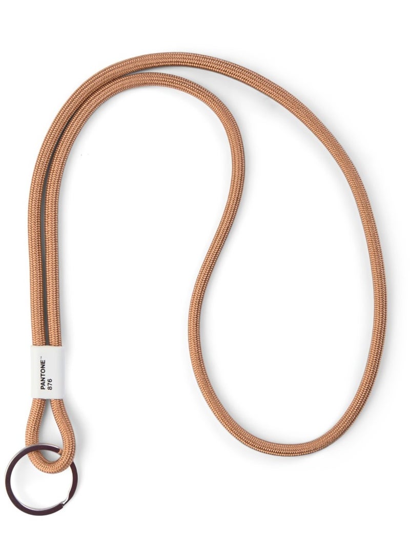 Pantone Long Key Chain - Professional Bronze Lanyard - Durable Nylon Neck Strap & Key Holder - Sleek Minimalist Design